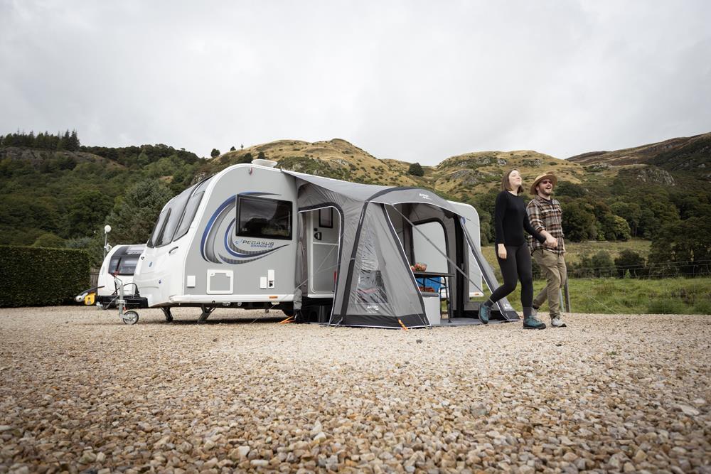 Vango Palma Air 260 Caravan Awning Inflatable Cloud Grey - Image 15
