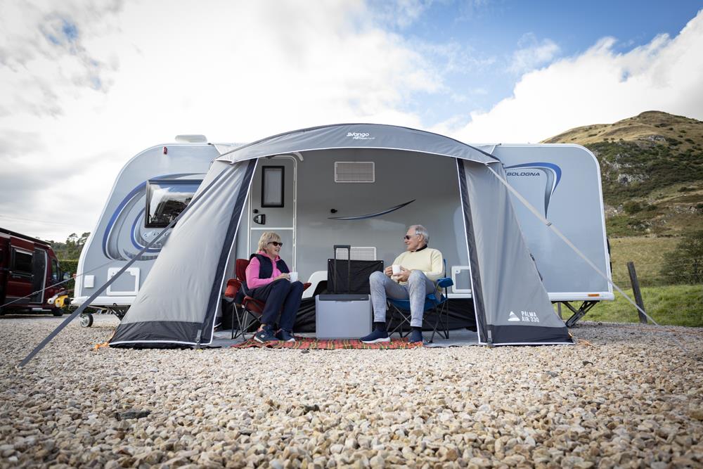 Vango Palma Air 330 Caravan Awning Inflatable Cloud Grey - Image 13