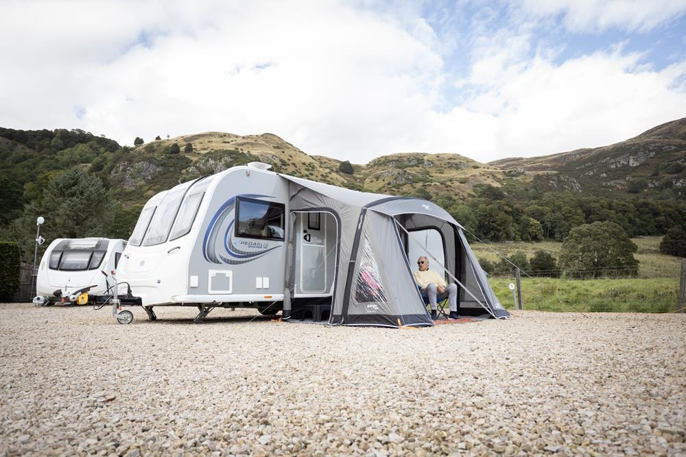 Vango Palma Air 330 Caravan Awning Inflatable Cloud Grey - Image 16