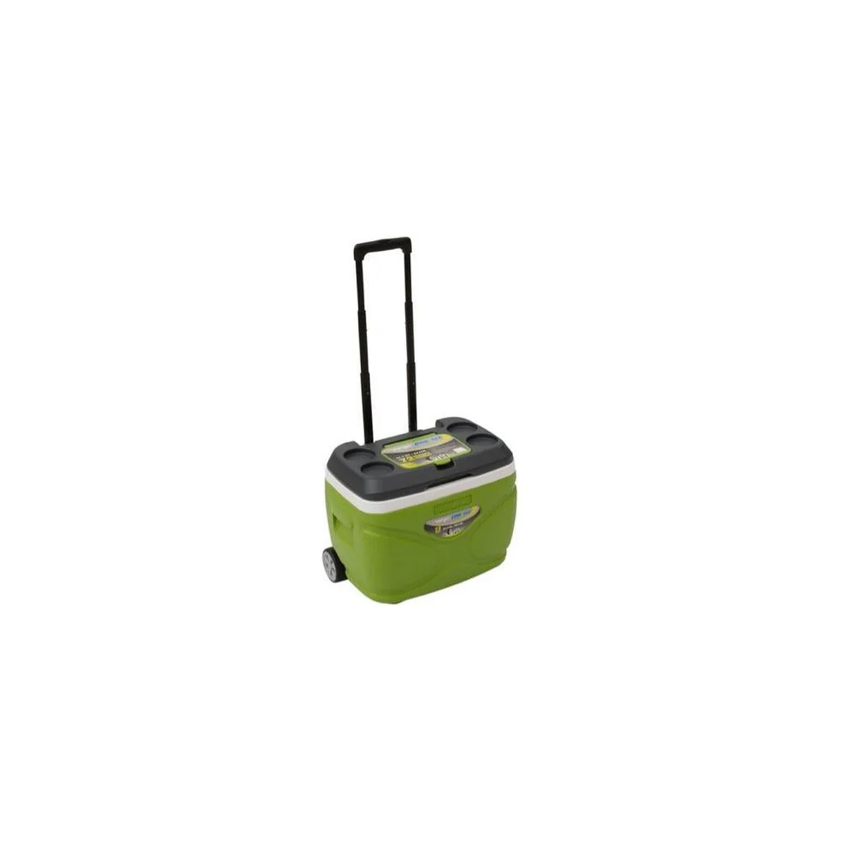Vango Pinnacle Wheelie 30L 72H Cool Box Green Picnic Camping Food Drink Cooler