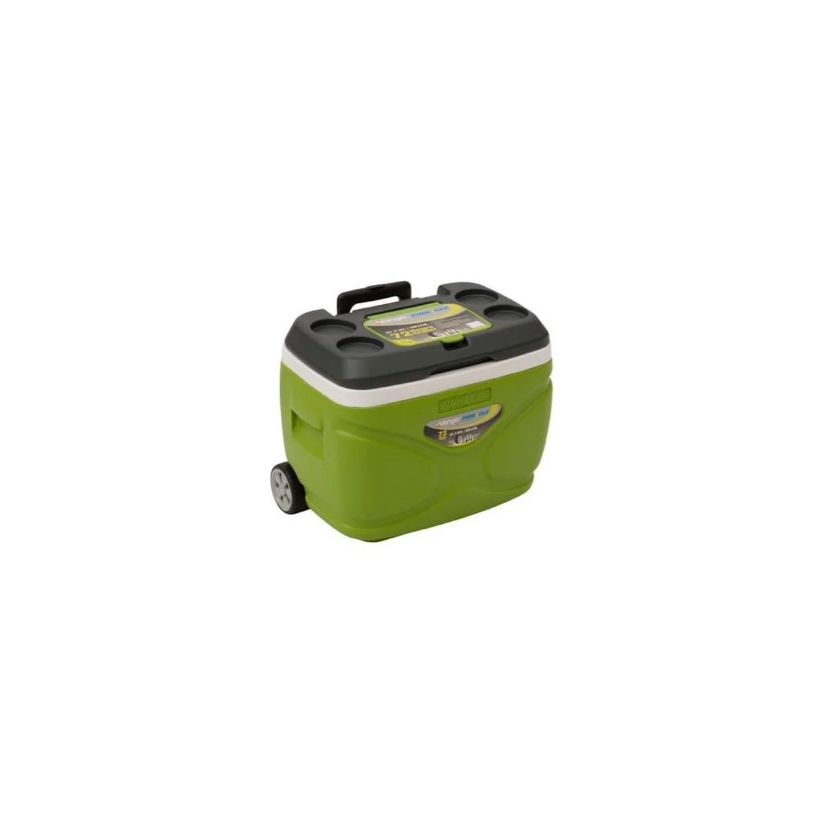 Vango Pinnacle Wheelie 30L 72H Cool Box Green Picnic Camping Food Drink Cooler - Image 5