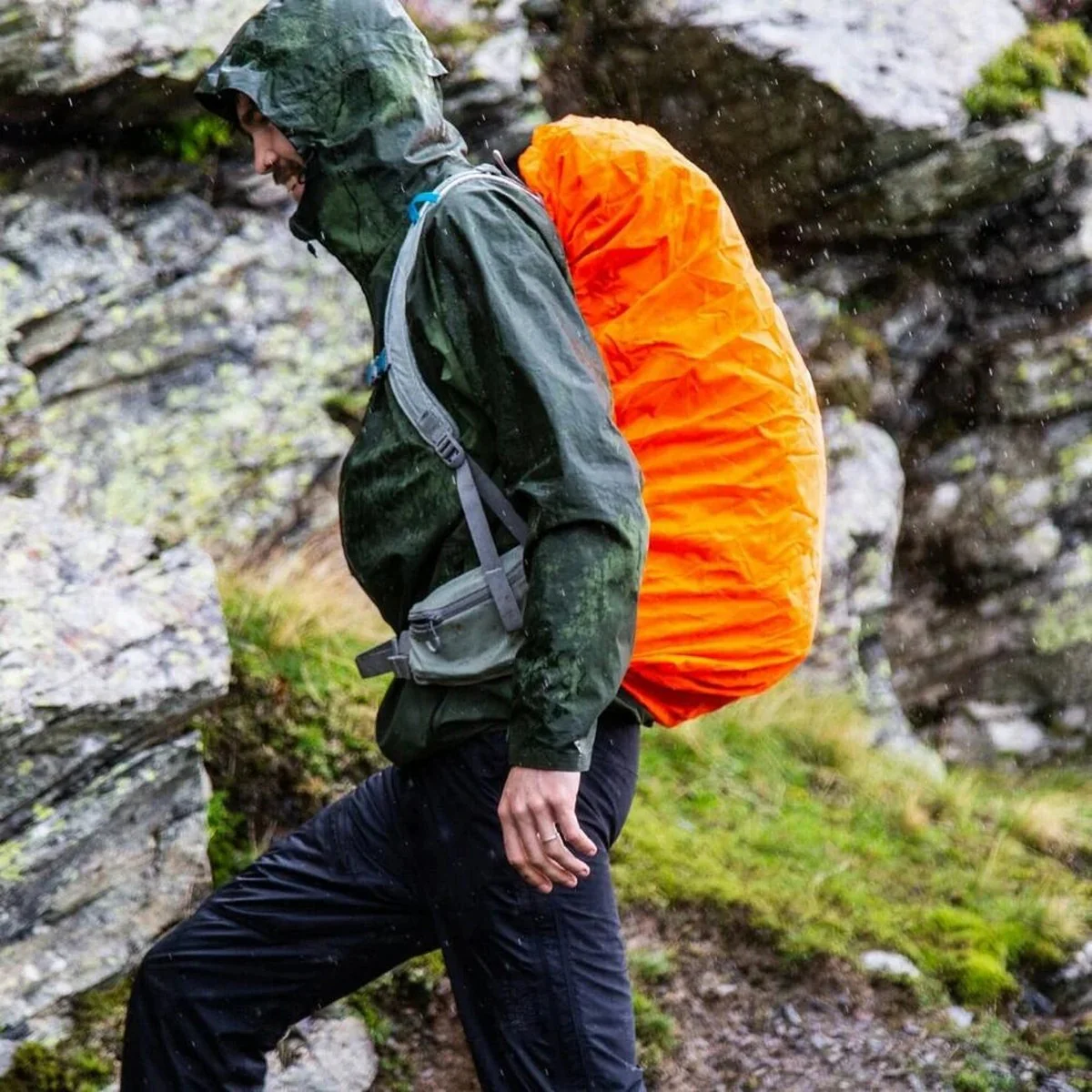 Vango Rain Cover Medium Med Orange Rucksack Backpack - Image 2