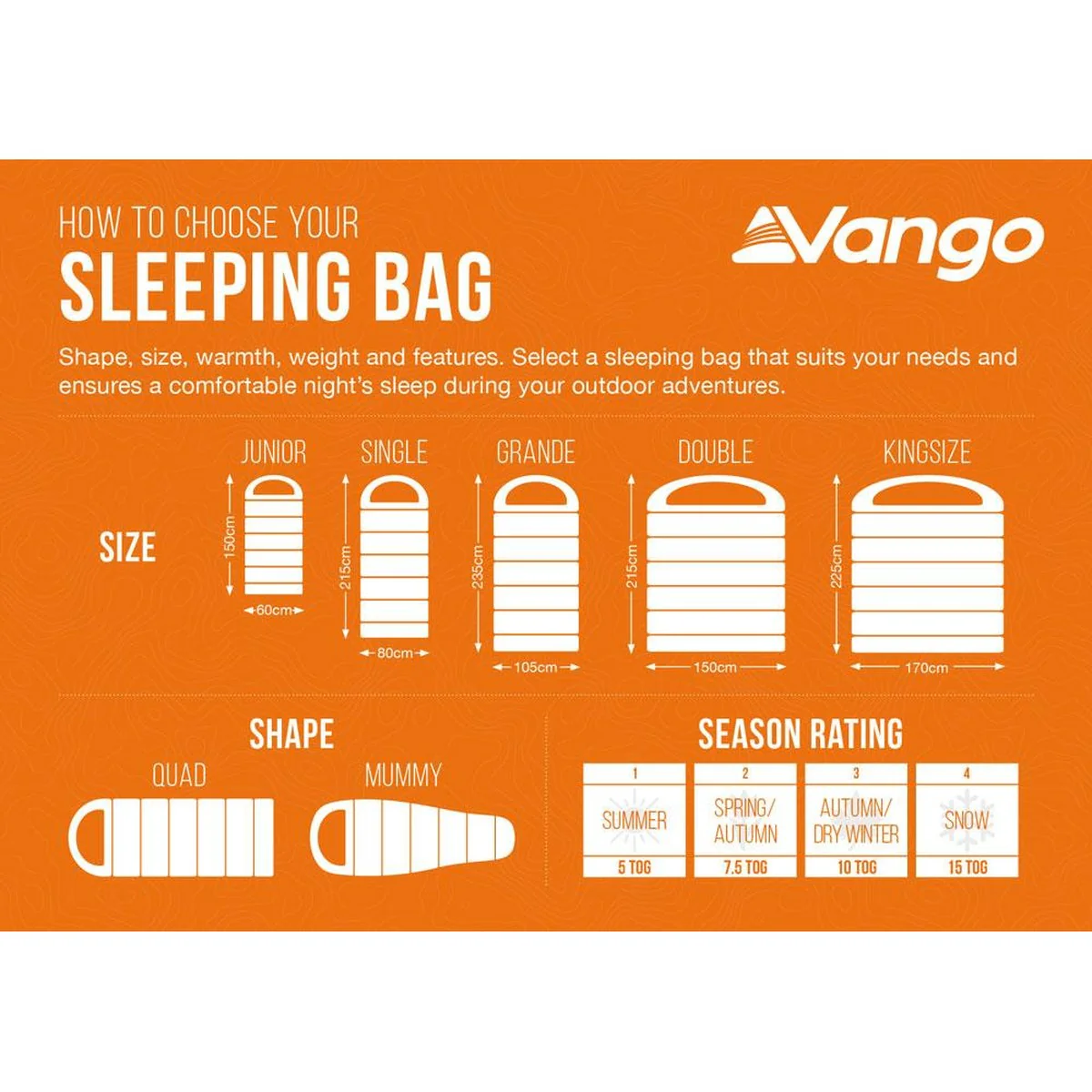 Vango Stellar Double Sleeping Bag Oasis - Image 4