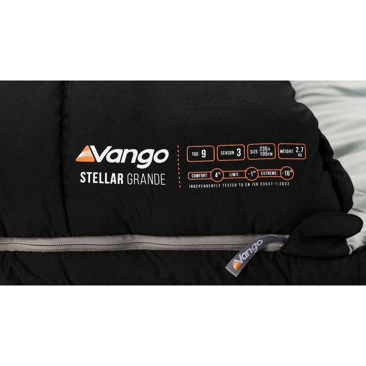 Vango Stellar Grande Sleeping Bag Black - Image 5