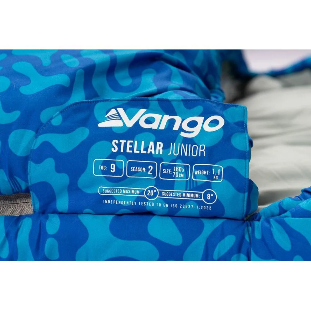 Vango Stellar Junior Sleeping Bag Junior Atlantic Blue - Image 5