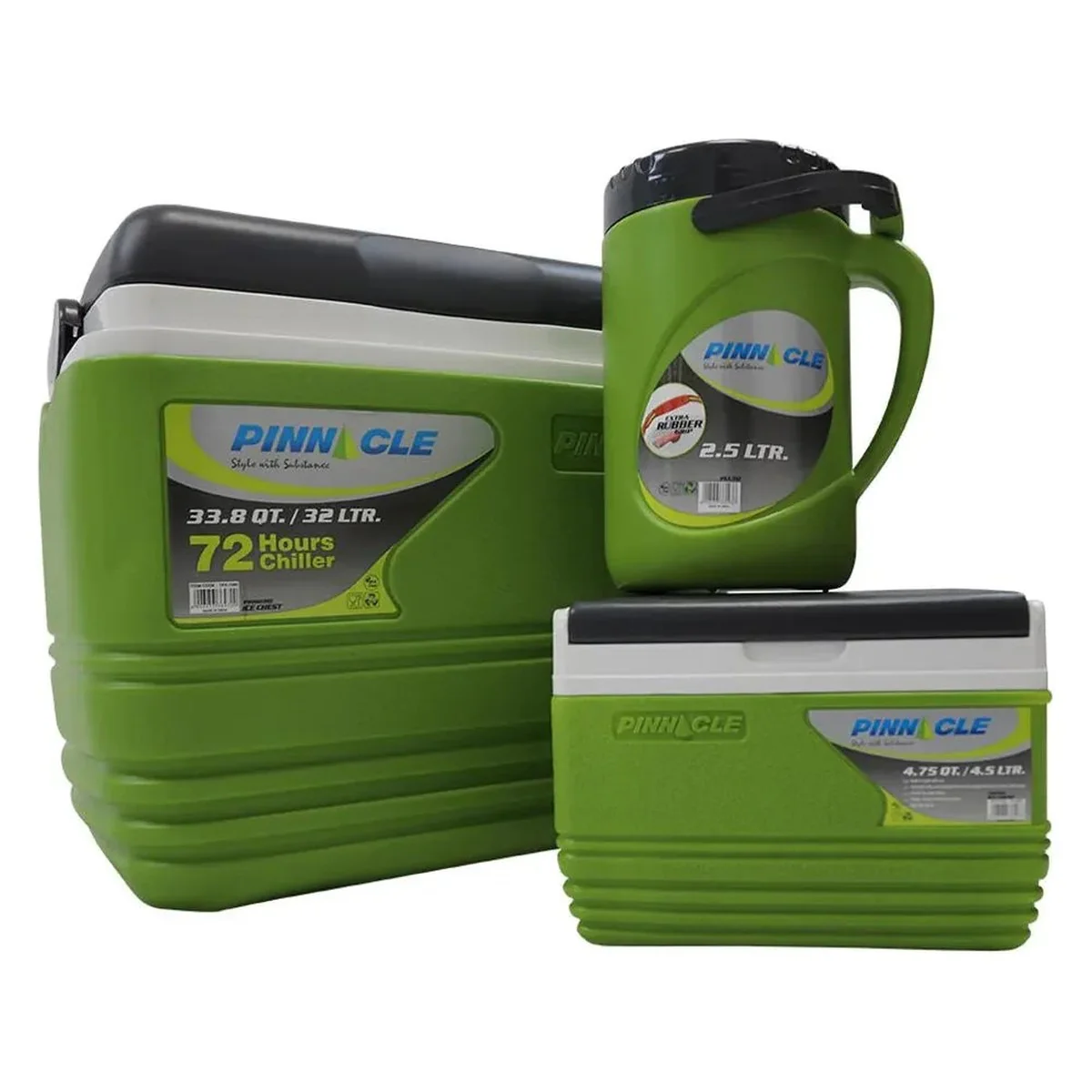 Vango Pinnacle 72Hr 5 Piece Set 32L Green Coolbox - Image 2