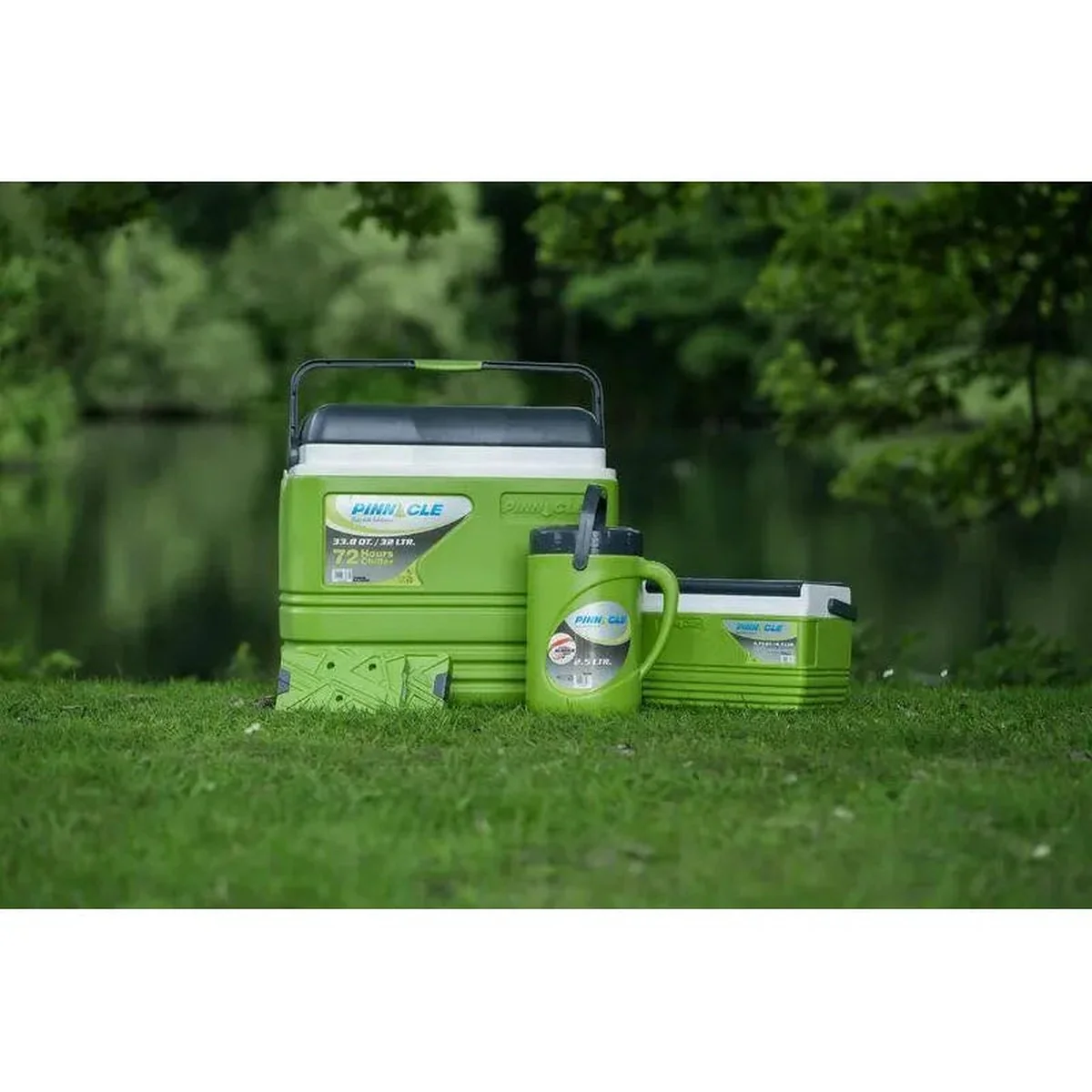 Vango Pinnacle 72Hr 5 Piece Set 32L Green Coolbox - Image 6