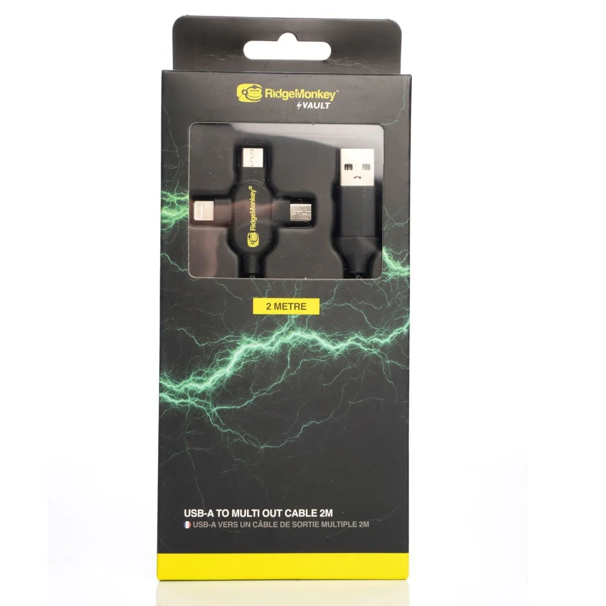 RidgeMonkey Vault USB-A to Multi Out Cable 2m