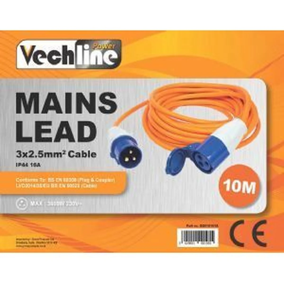 Vechline Mains Extension Lead 10M/Zipped Carry Bag QQ016161A - Image 3