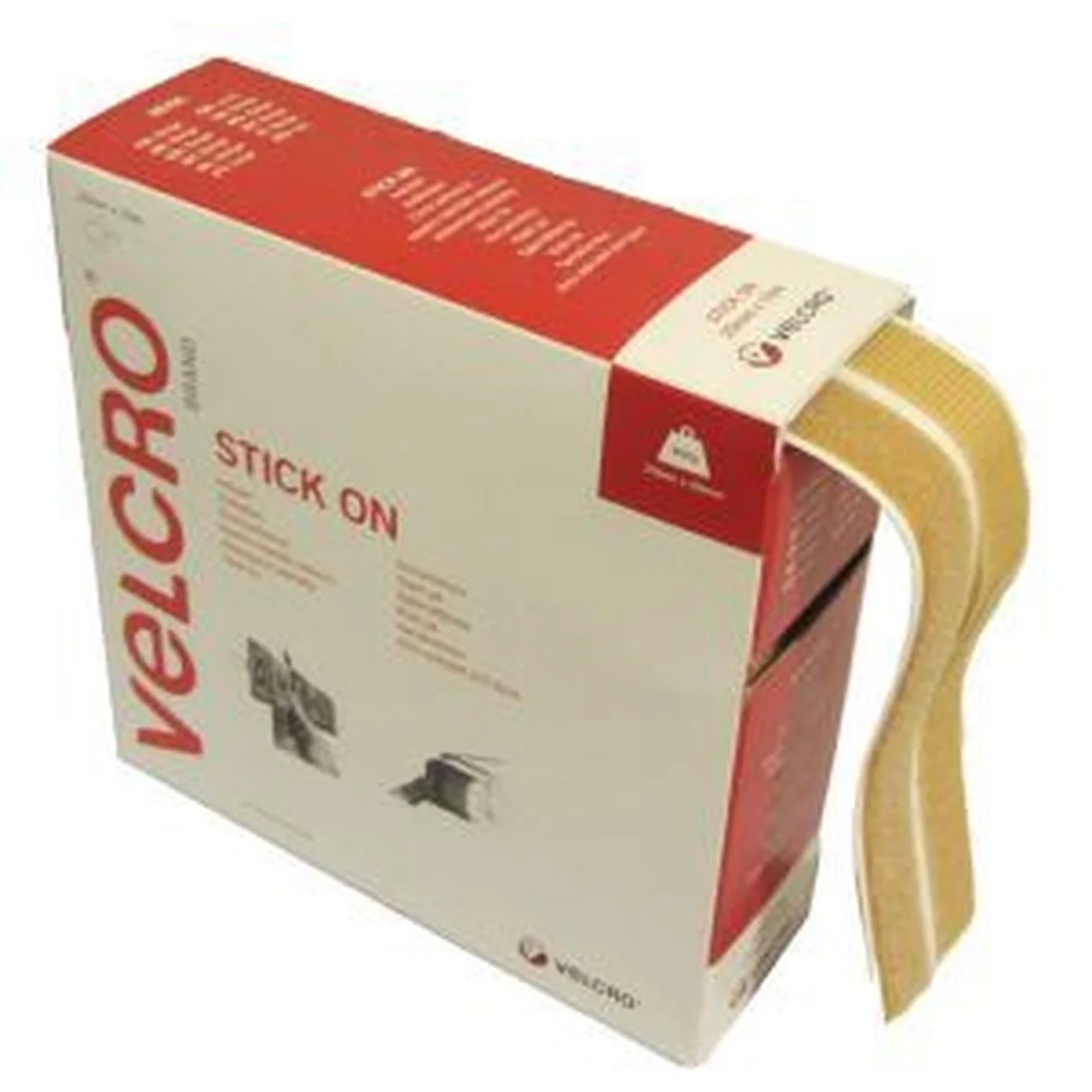 Velcre Brand Stick/Stick Dispenser Ecru 10M Roll Vel-Ec60221