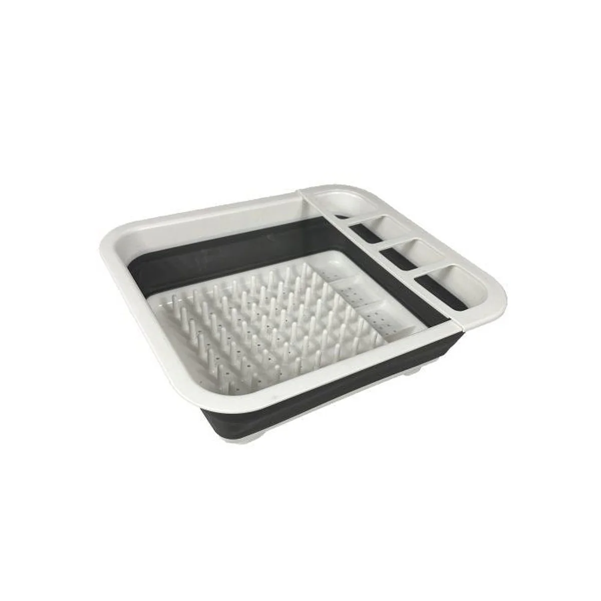 Via Mondo Collapsible Dish Drainer 7.5L White/Grey