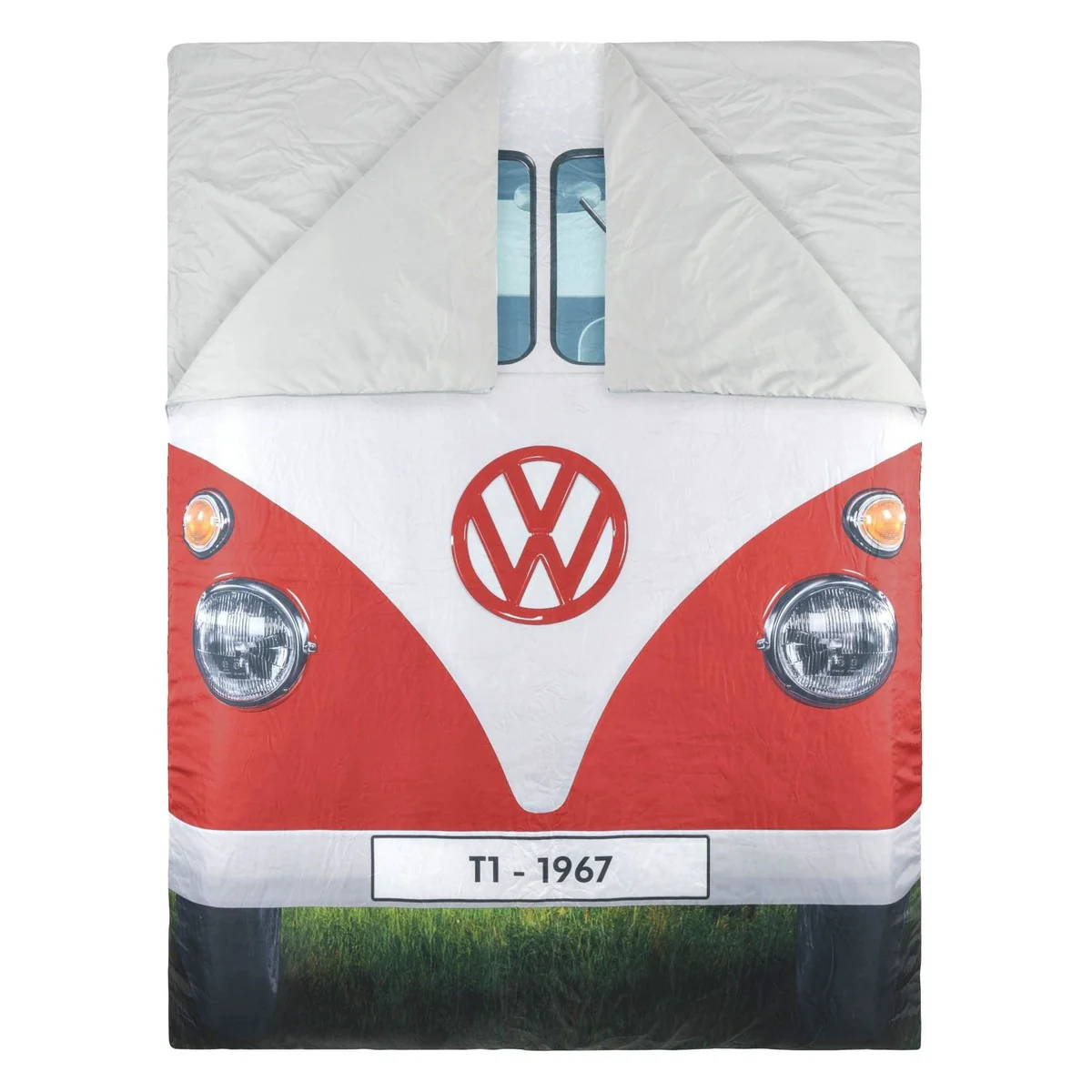 Vw Double Sleeping Bag Reversable Blue/Red 190Cm X 150Cm OL0183 - Image 2