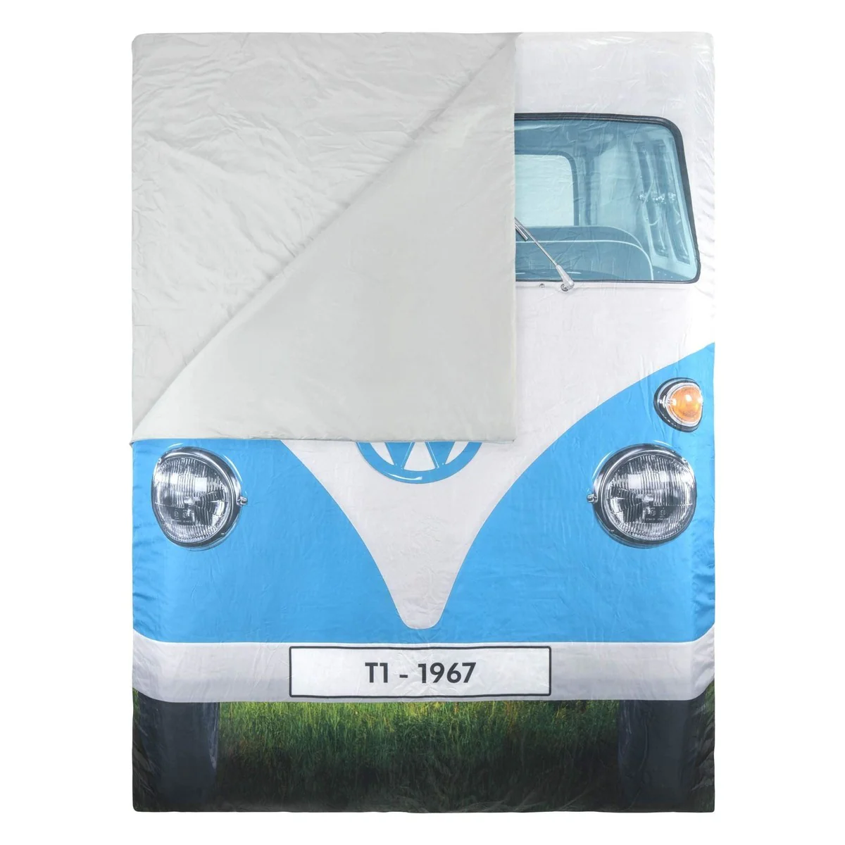 Vw Double Sleeping Bag Reversable Blue/Red 190Cm X 150Cm OL0183 - Image 8