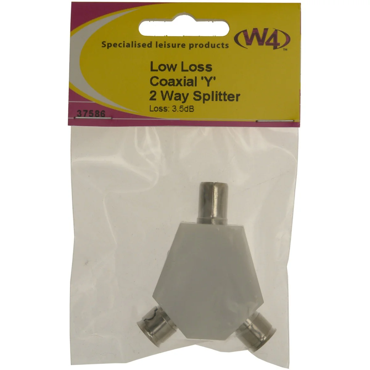 W4 2-Way Coax Splitter Low Loss 37586