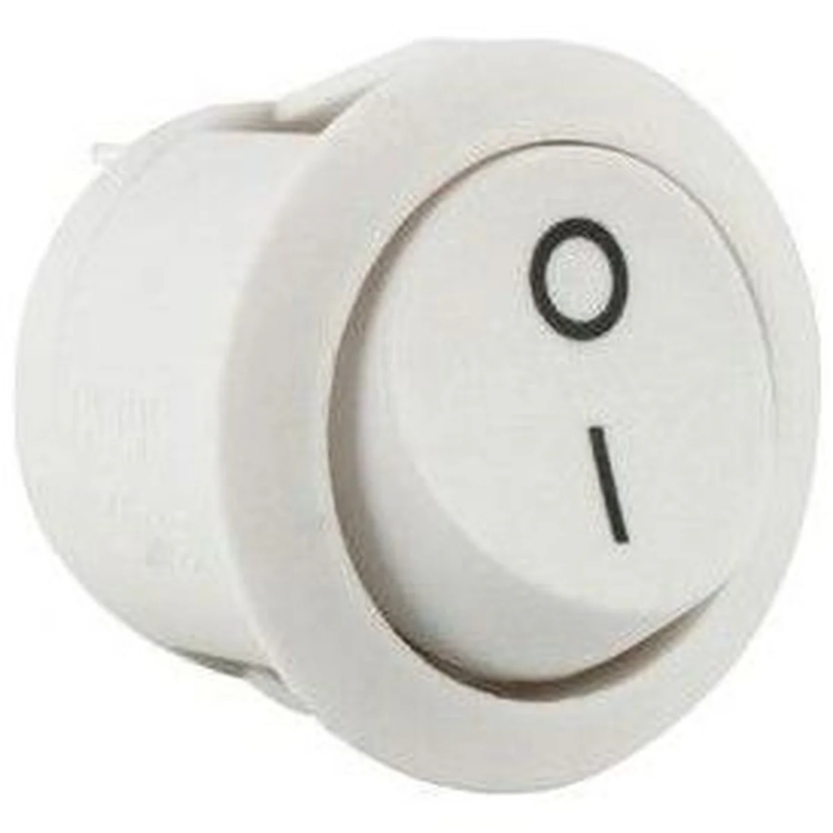 W4 250V Round Single Rocker Switch On/Off White 37202