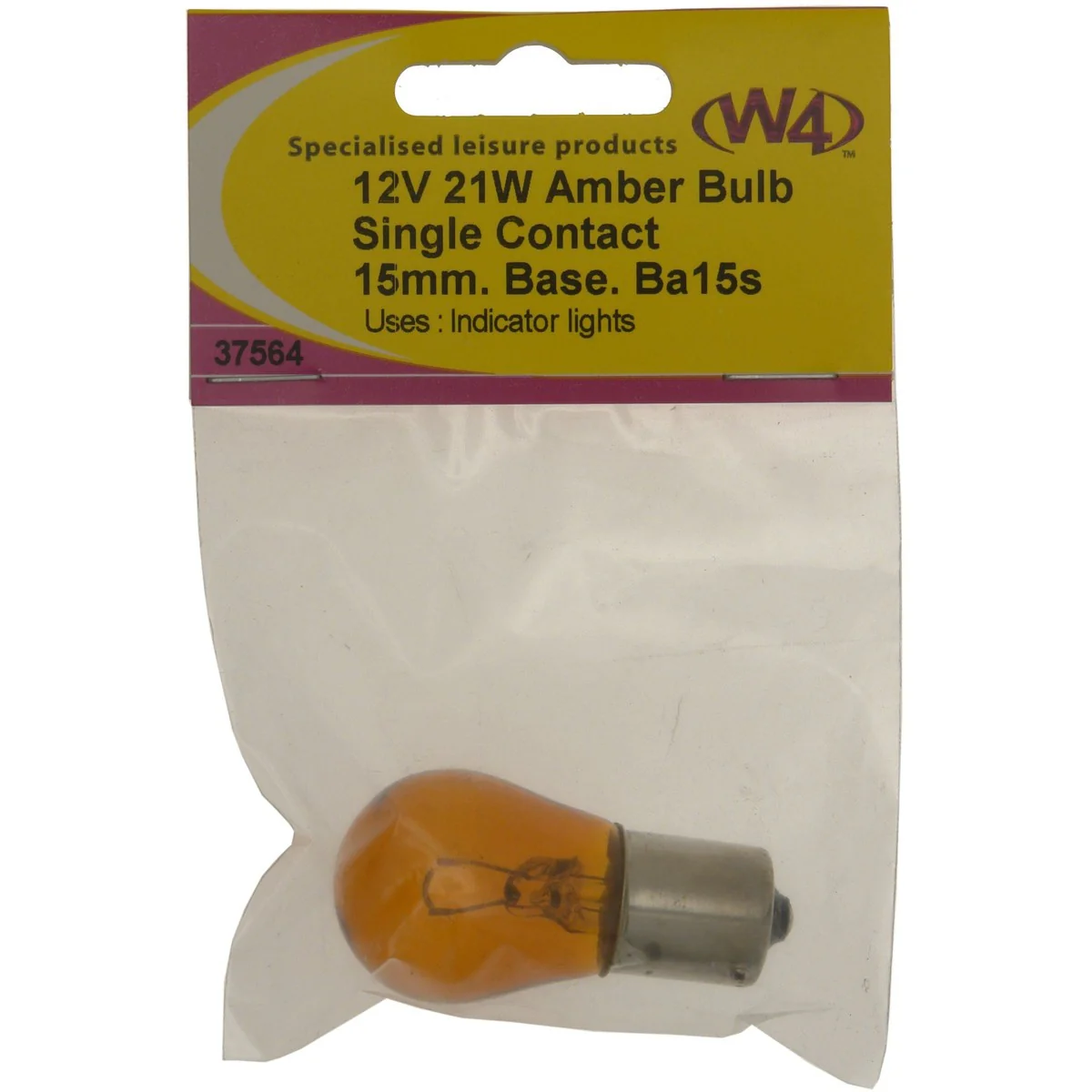 W4 Amber Flasher 21W 12V 37564 - Image 2