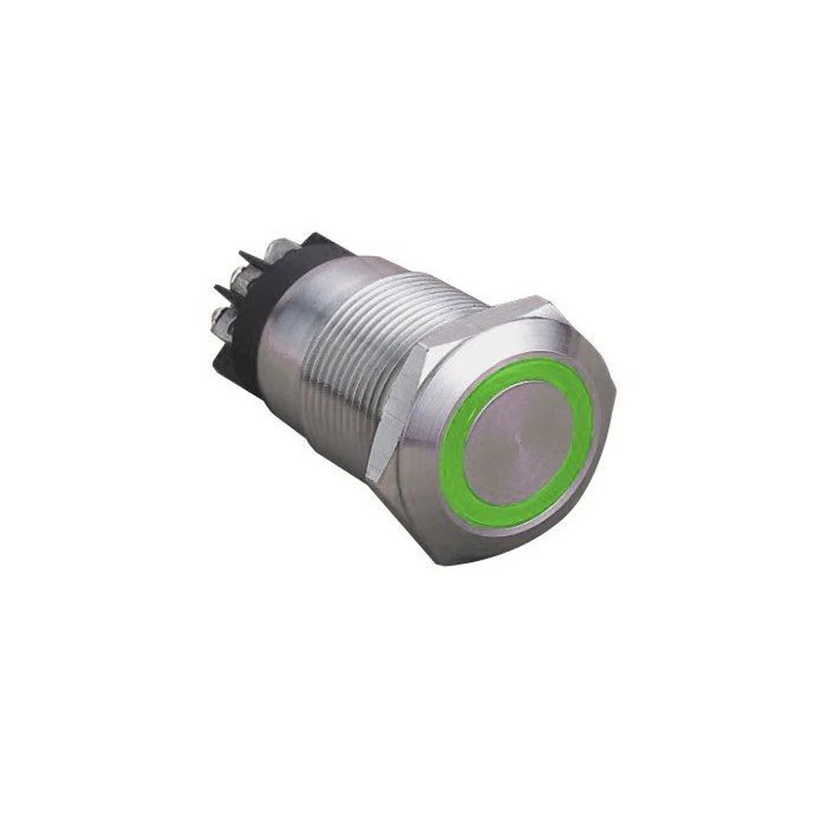 W4 Anti-Vandal Switch 12V 19Mm Latching, Green Illumination