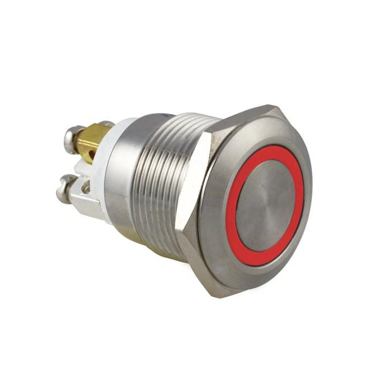 W4 Anti-Vandal Switch 12V 19Mm Momentary. Red Illuminated