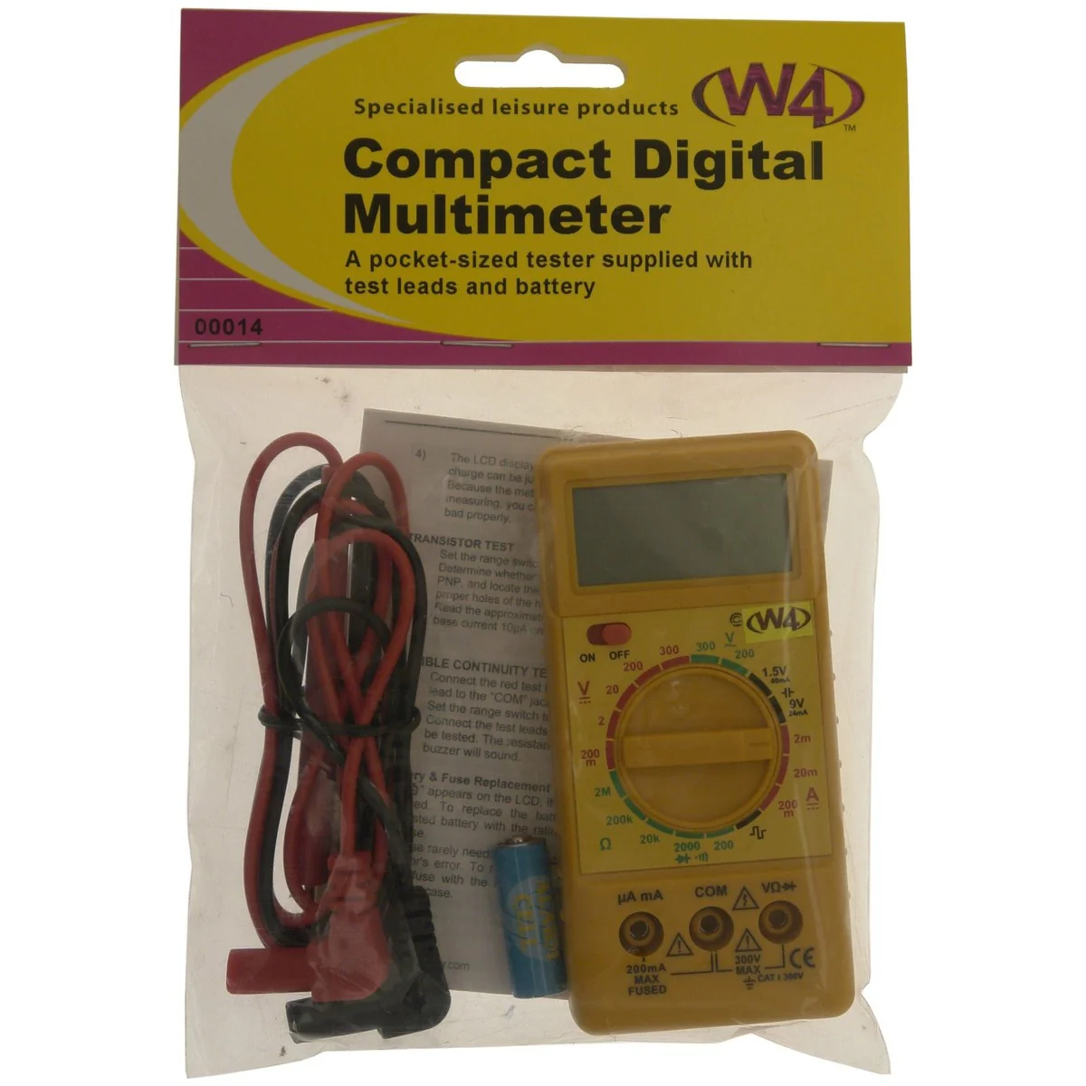 W4 Compact Digital Multimeter 00014