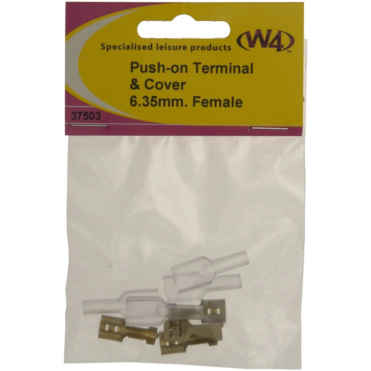 W4 Female Terminal / Cover 1/4" 37503