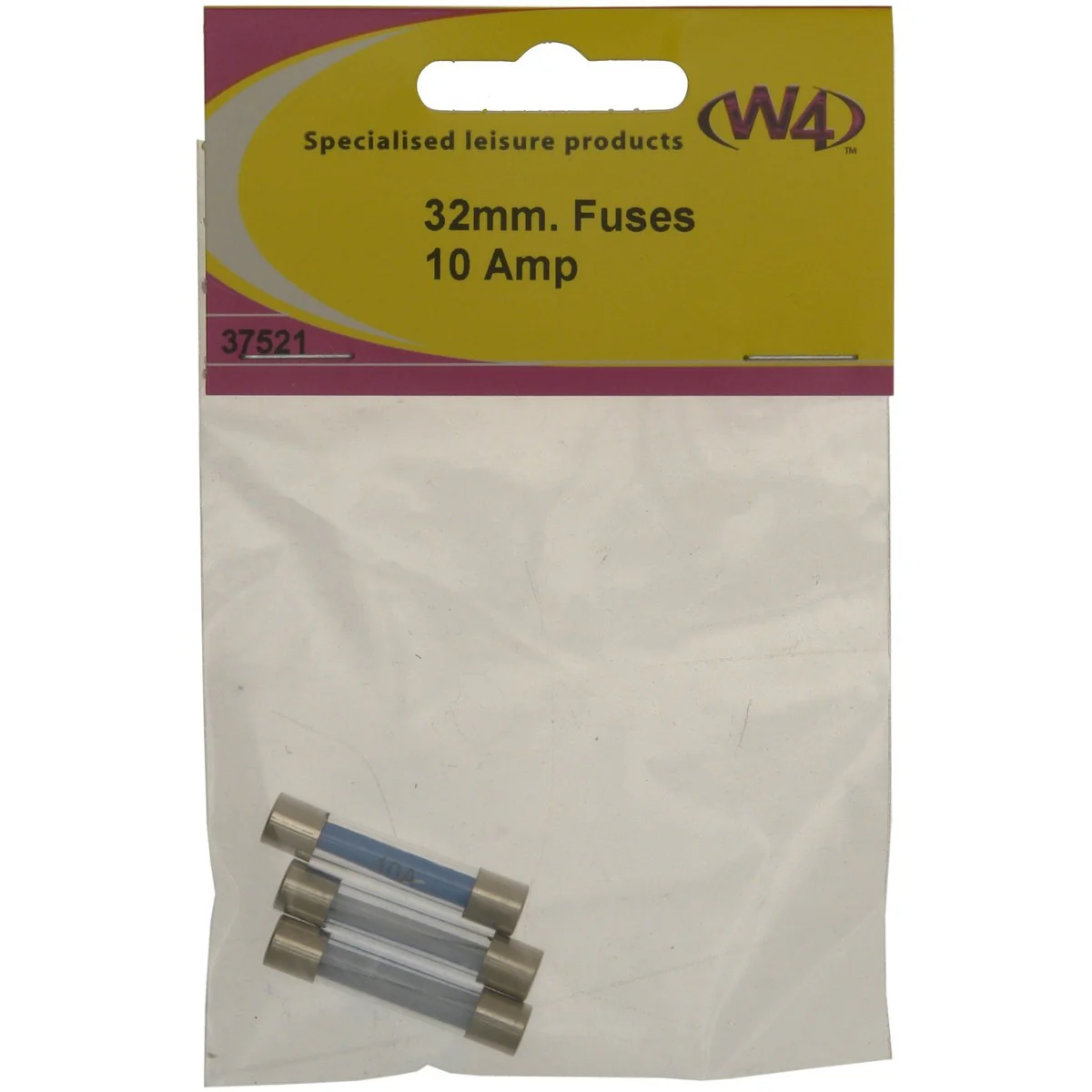 W4 Fuse 10A 32Mm (3) 37521