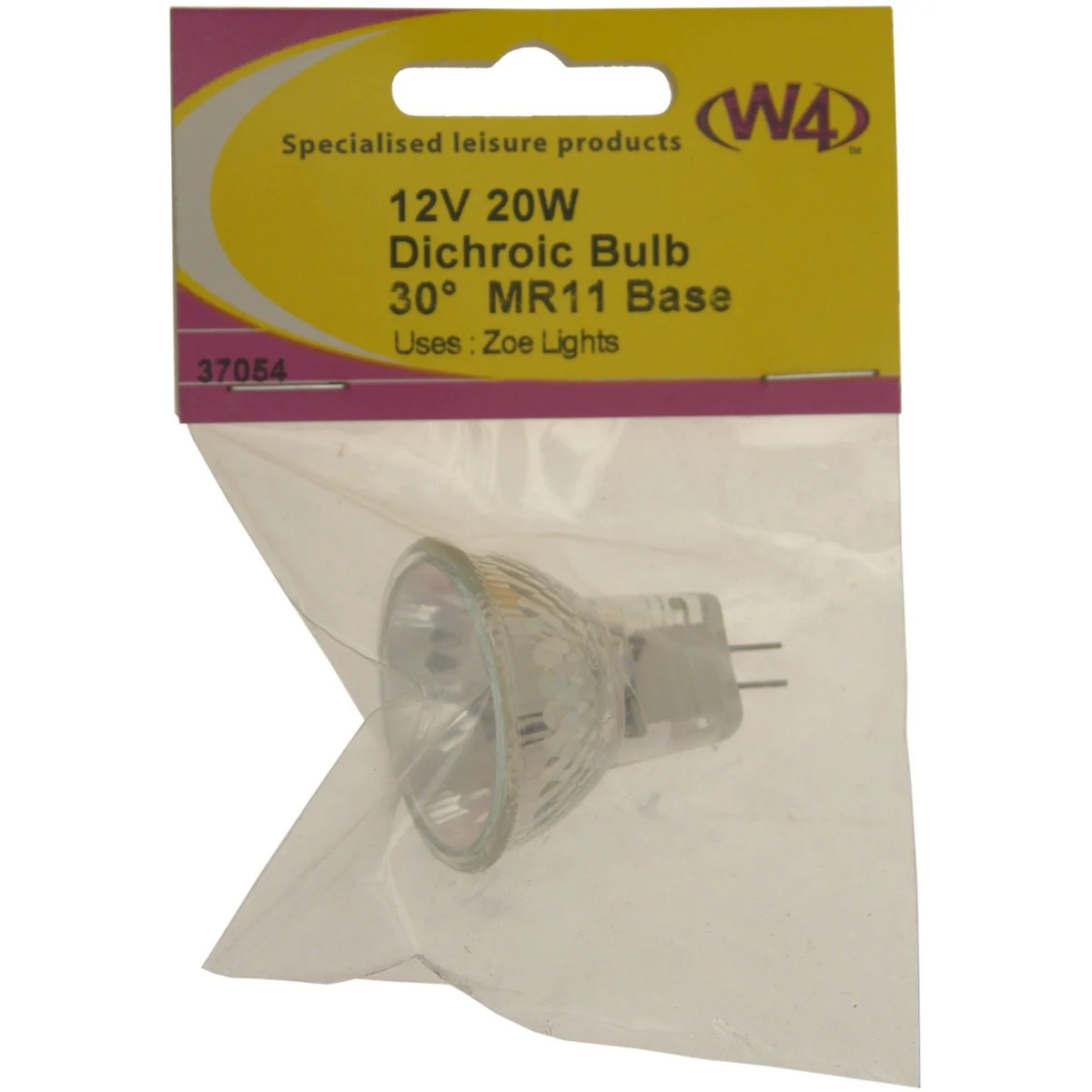 W4 Mr11 Dichroic Bulb 12V 20W 37054