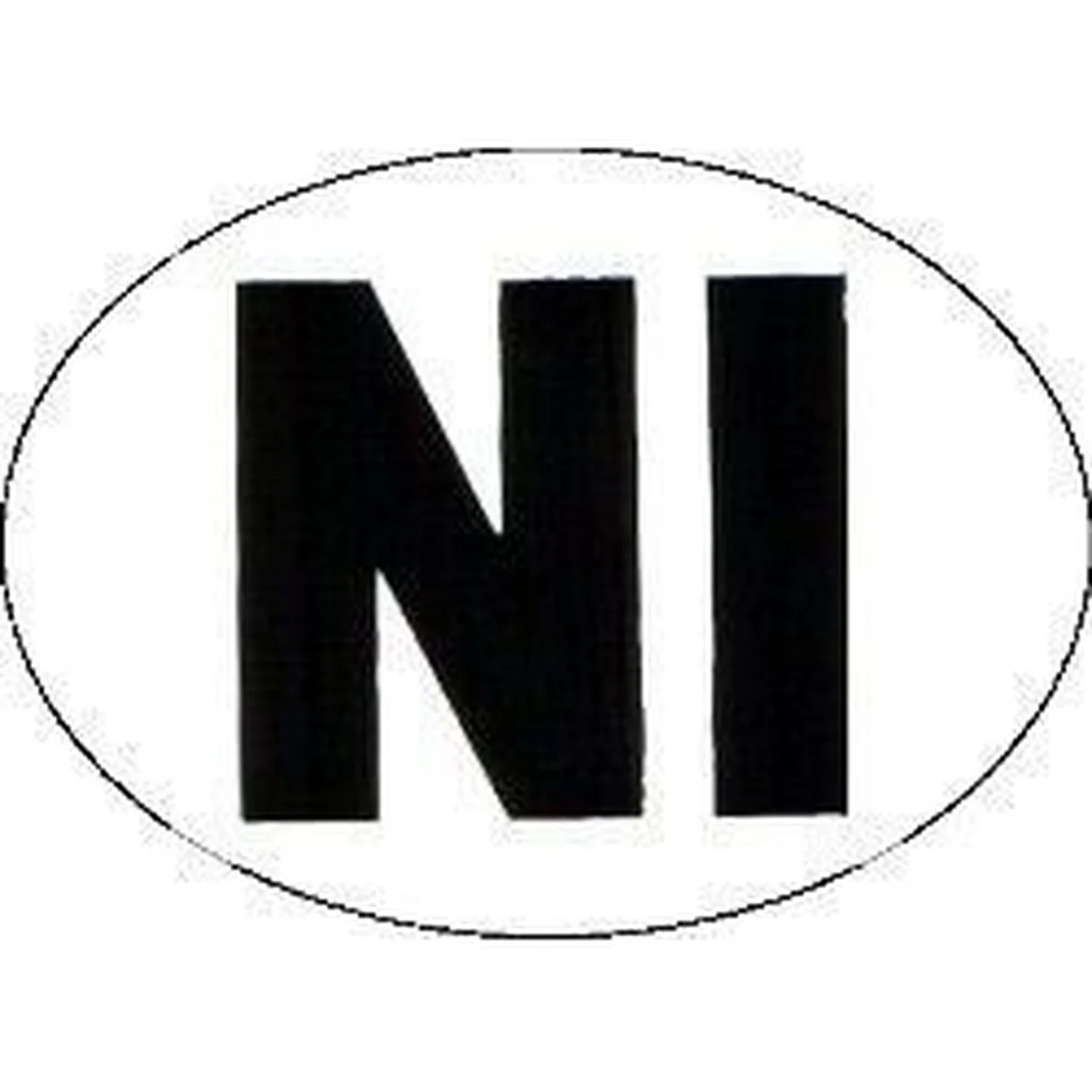 W4 Ni Sticker Large Oval 37173