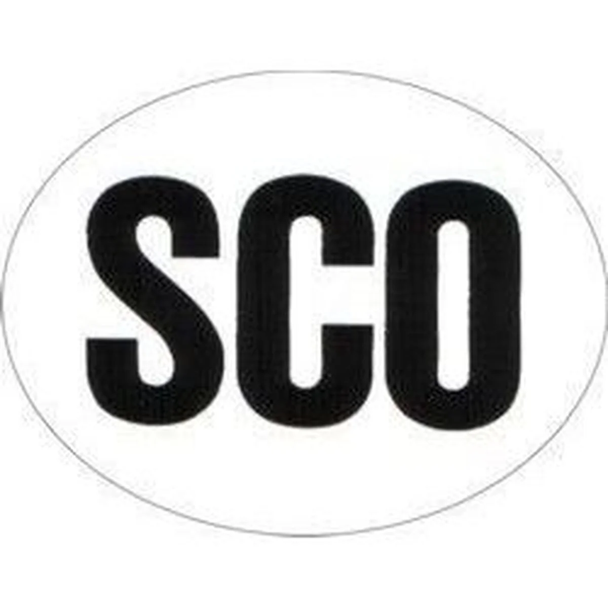 W4 Sco Sticker Large Oval 37153