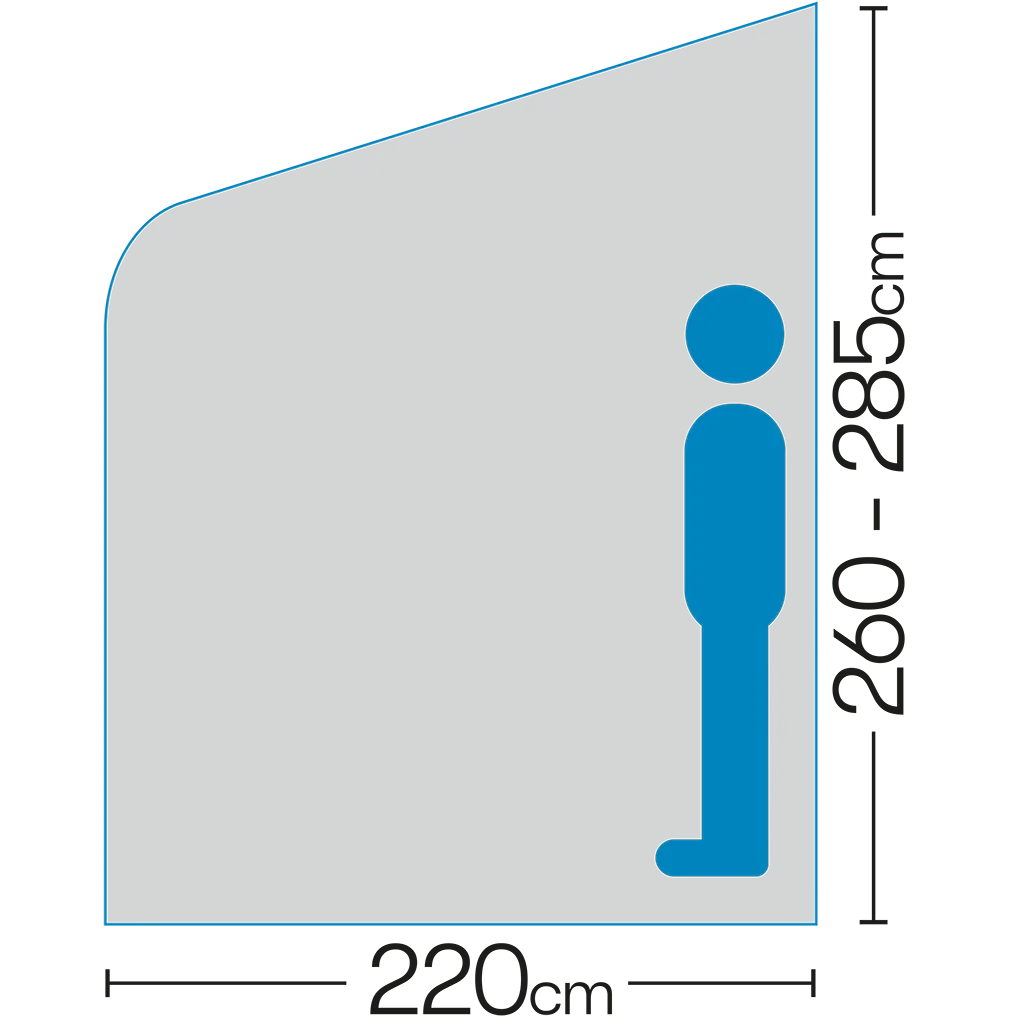 Westfield Vega High 2.0 Motorhome Awning 200 255 - 285cm - Image 4
