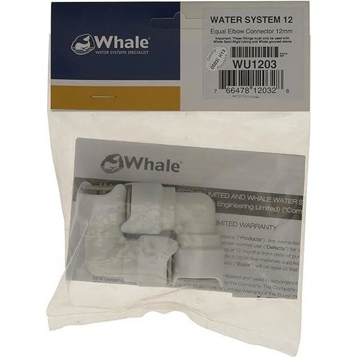 Whale 12mm Equal Elbow Connector WU1203 - Image 2