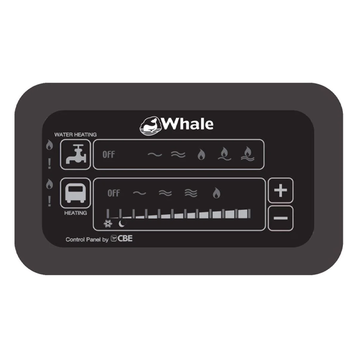 Whale CBE Duo Control Panel for 2kW Space & 8/13L Water Heaters: Dual Functional
