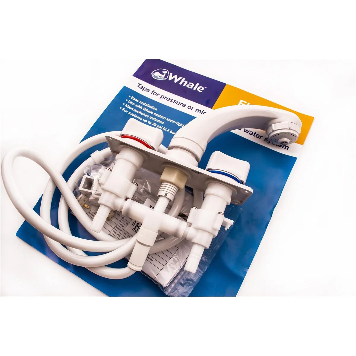 Whale Elegance Mixer Tap & Shower White RT2500 - Image 5