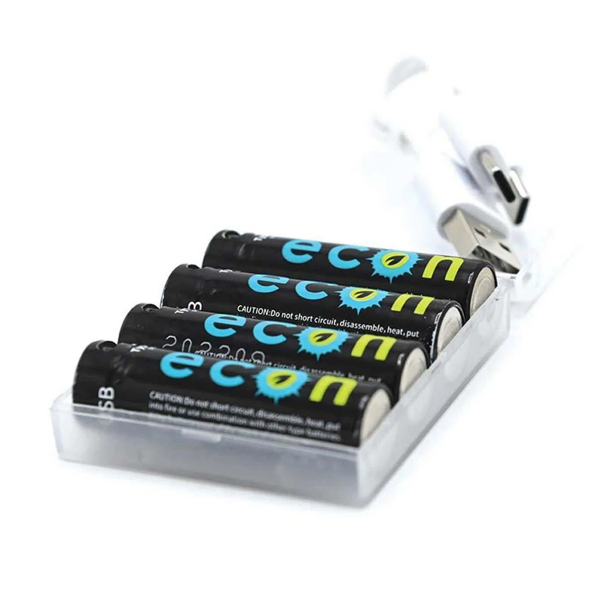 Wolf Outdoors 1800mwh USB-C Rechargeable AA Batteries with Case - Image 2