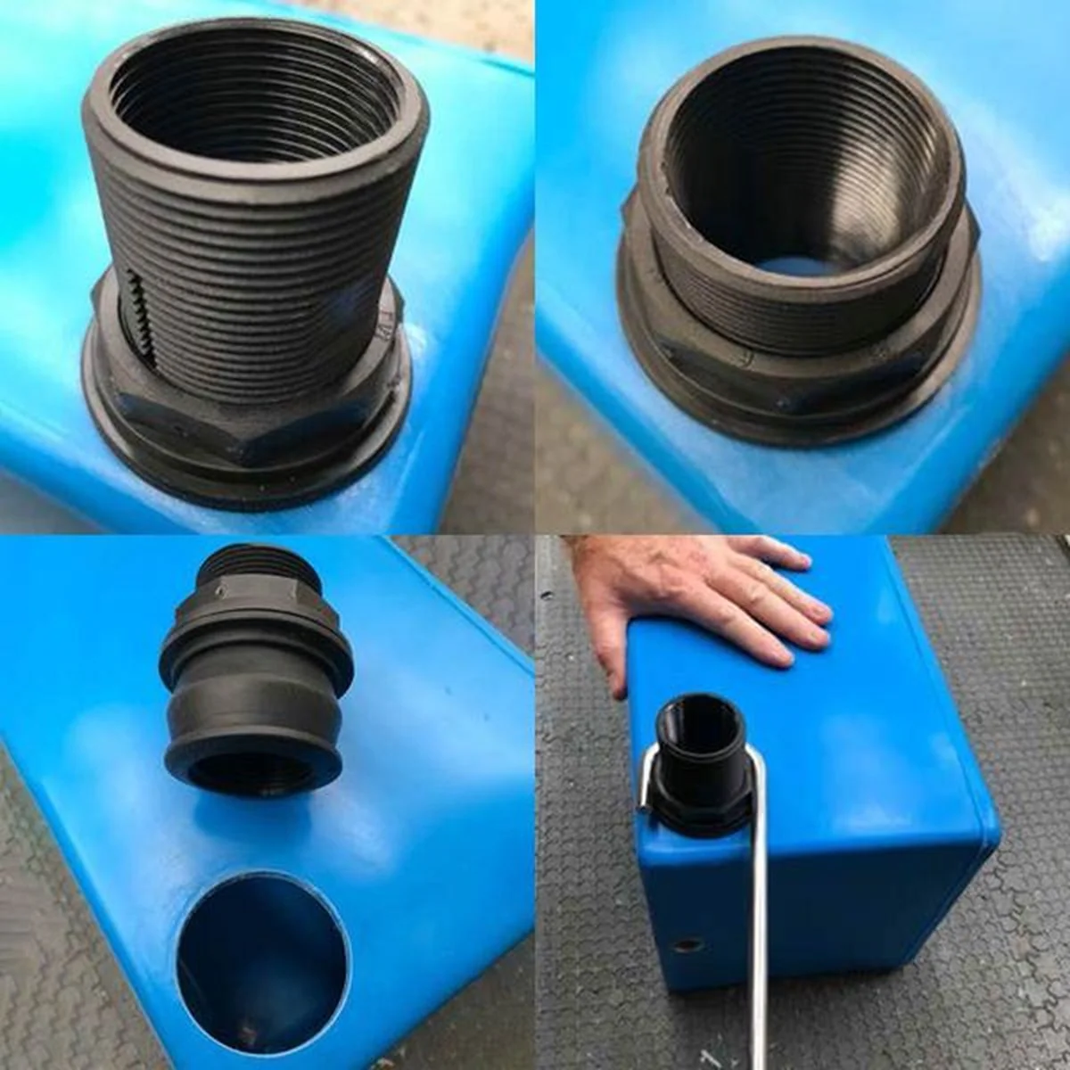 Wydale Plastics QJ KwiQ Fit Water Outlet Fitting 1 1/2" Male to 1 1/4" Female BSP - Image 2