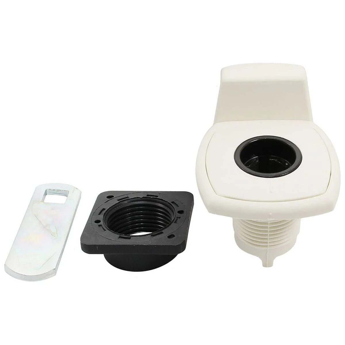 Zadi Push Lock with Lift Handle White for Caravan/Motorhomes